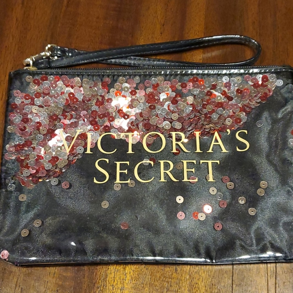 Victoria Secret makeup bag black